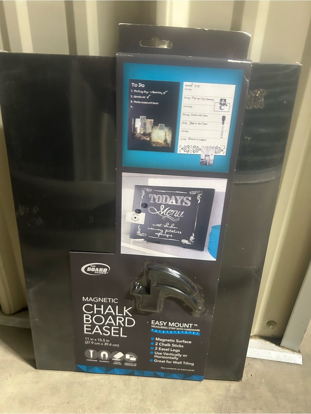 NWT. Chalk board easel with chalk.
